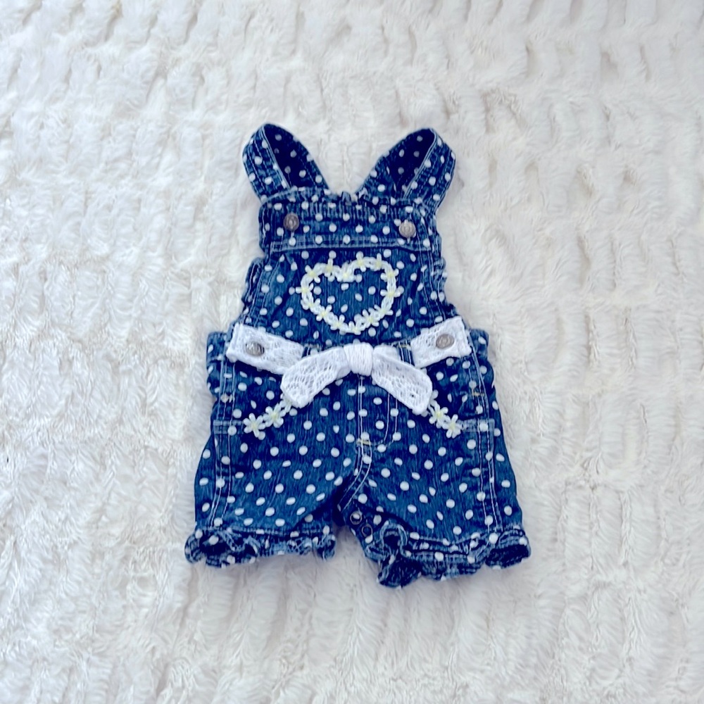 Baby girl overalls size 6-9 months.